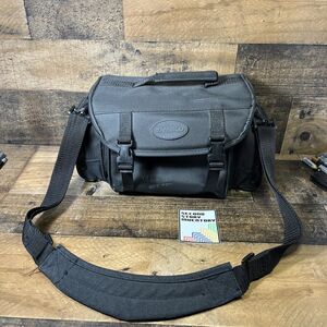 Ambico Camera Camcorder Carrying Case Three Outer Pockets V-4419 Black Bag